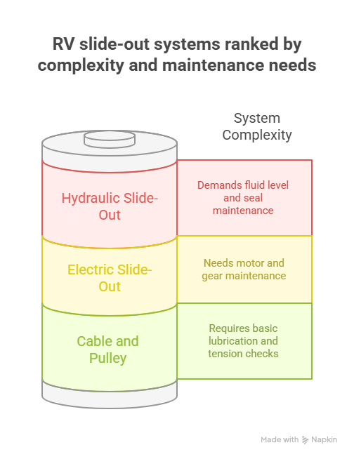 RV Slide Out Systems Ranked By Complexity and Maintenance Needs